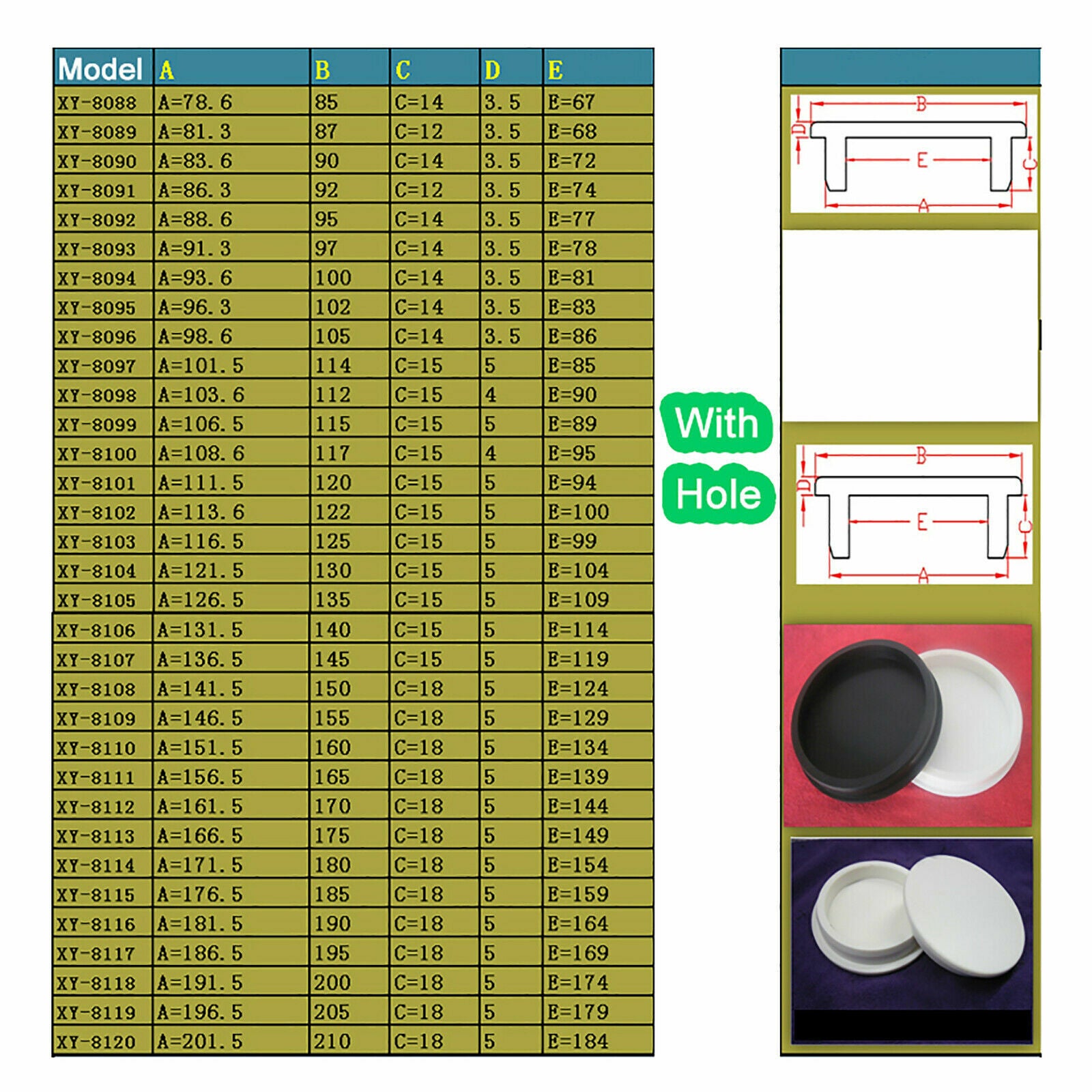Black Silicone Rubber Hole Plug flexible end cap for pipe protection