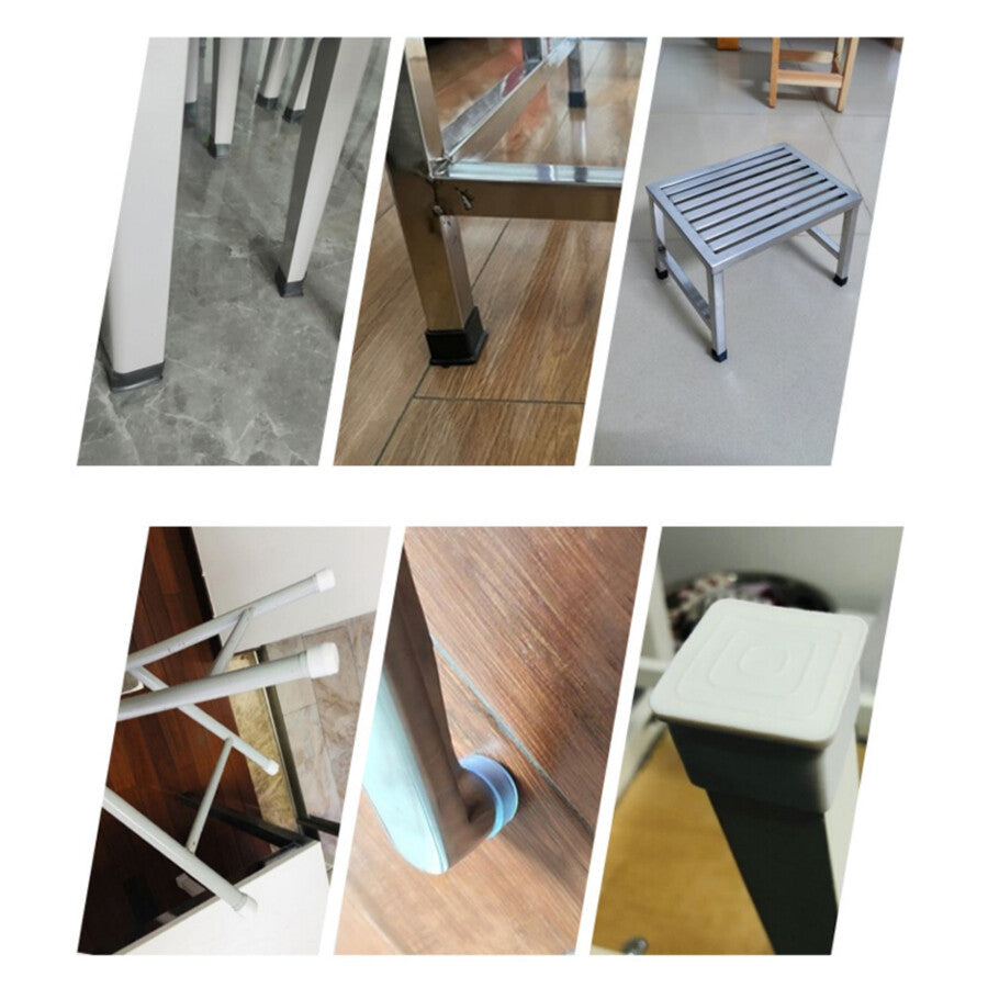 Multiple rubber feet arranged in organized grid pattern