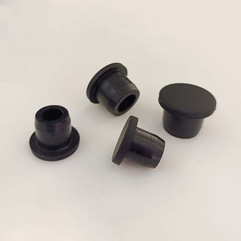 Black Hole Plug Silicone Rubber Blanking End Caps Seal Stopper Bung 10mm ~ 29mm