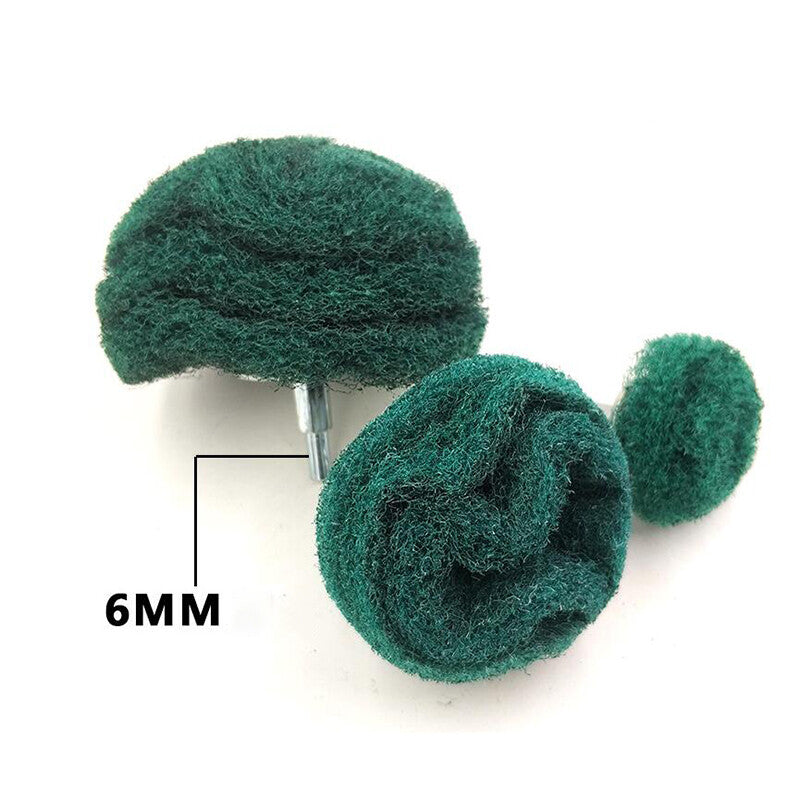 Nylon Fiber Wheel 6mm Shank Dia 50mm - 100mm Abrasive Buffing Polishing Wheel