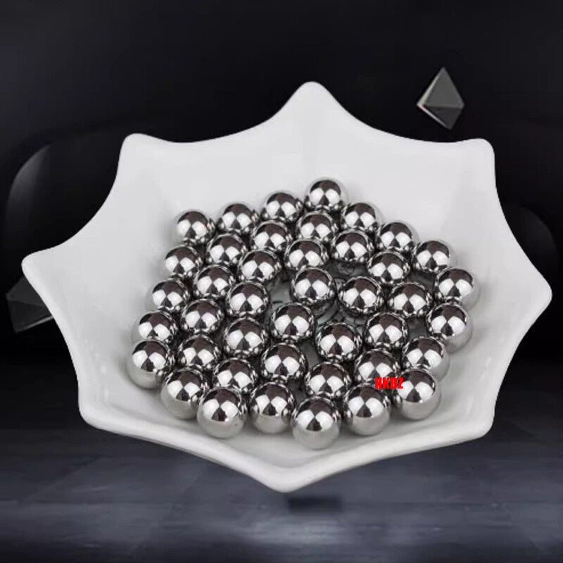 Balls contained in a vibration bowl feeder for industrial sorting
