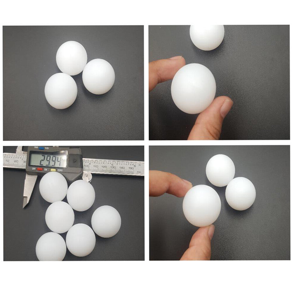 Industrial white PTFE spheres for valve seals, 3-63mm diameter, high chemical resistance