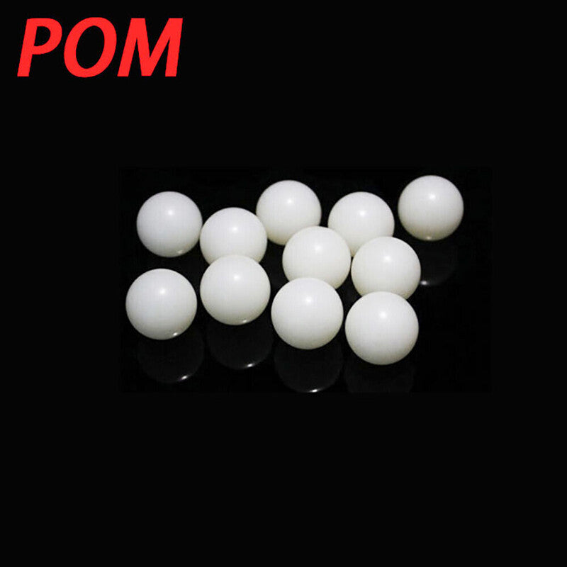 Smooth-surfaced polyoxymethylene plastic ball for precision applications