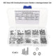 300 Pcs M3 Countersunk Head Screws Cross Nuts Washers Set Stainless Steel A2