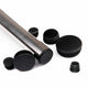12mm-76mm Black Round Plastic Blanking End Cap Caps Tube Pipe Inserts Plug Bung