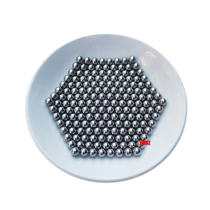 Side-by-side comparison showing size difference between 1mm and 3.2mm balls