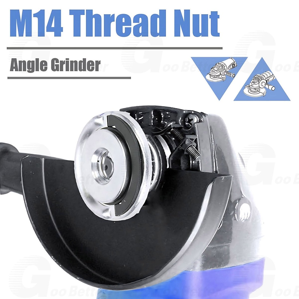 M14 Angle Grinder Flange Nut Quick Change Release Attachments Locking Key Parts - HomeDIYer