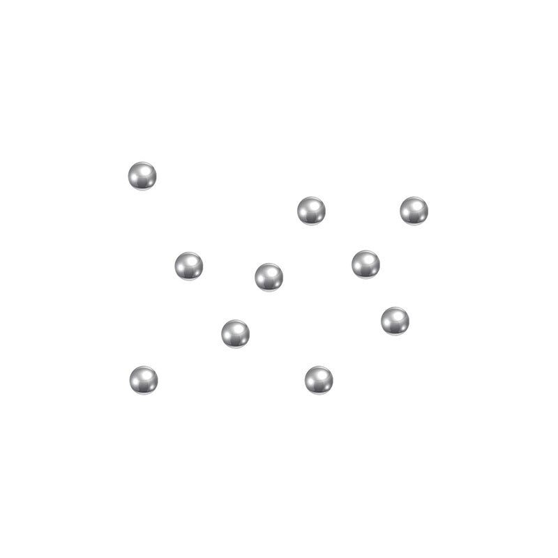 Size comparison showing 10mm and 11mm balls side-by-side on precision scale