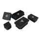 Furniture Leg Pipe Hole Plug With M6 M8 M10 Nut Black Plastic Blanking End Caps