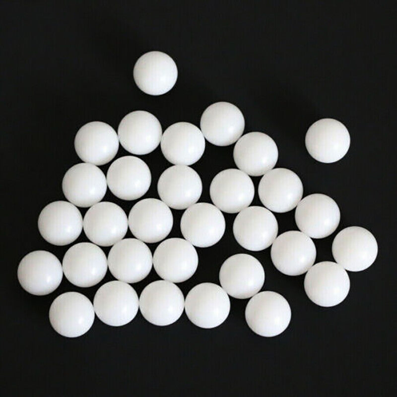Solid POM plastic ball highlighting high precision manufacturing standards