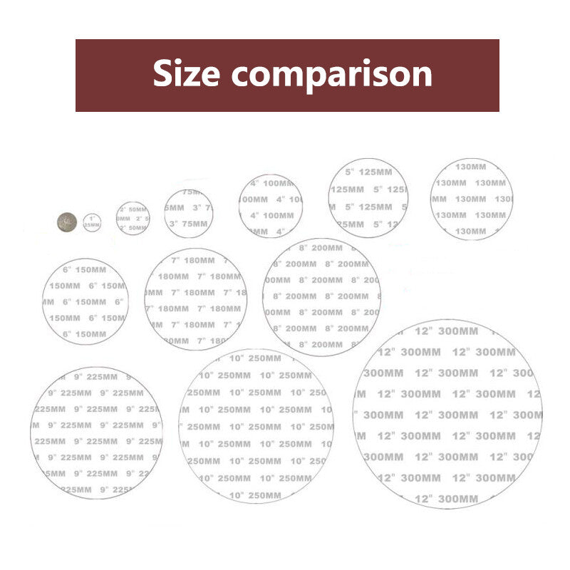 Round Dry Wet Sanding Disc Sandpaper Hook Loop Red 1 inch 25mm 60-2000 Grit