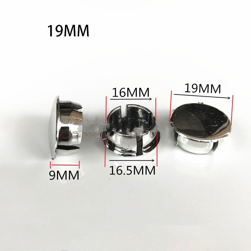 Round Plastic Blanking End Caps Tube Pipe Inserts Plating Hole Plug Dia 15~25mm