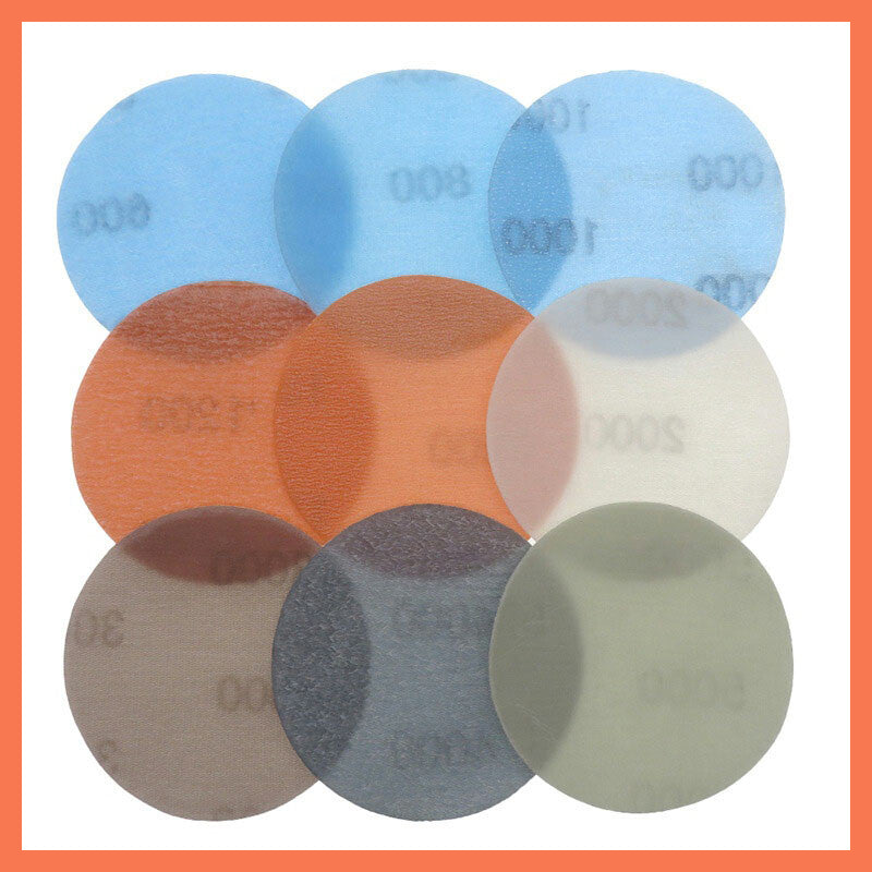 3in Sanding Discs with Hook Loop - 600-5000 Grit Wet Dry Paper for HomeDIYer Orbital Sander
