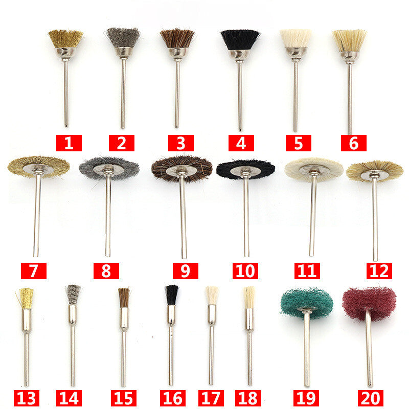 2.35mm Shank Polishing Buffing Wheel Brush Pad For Grinder Drill Bit Rotary Tool