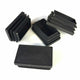 Square / Rectangle Black Plastic Blanking End Caps Tube Pipe Inserts Plug Bungs