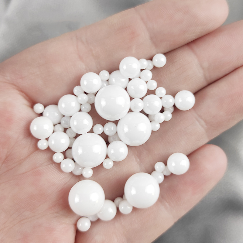 Application of ceramic balls in a corrosive or non-lubricated environment