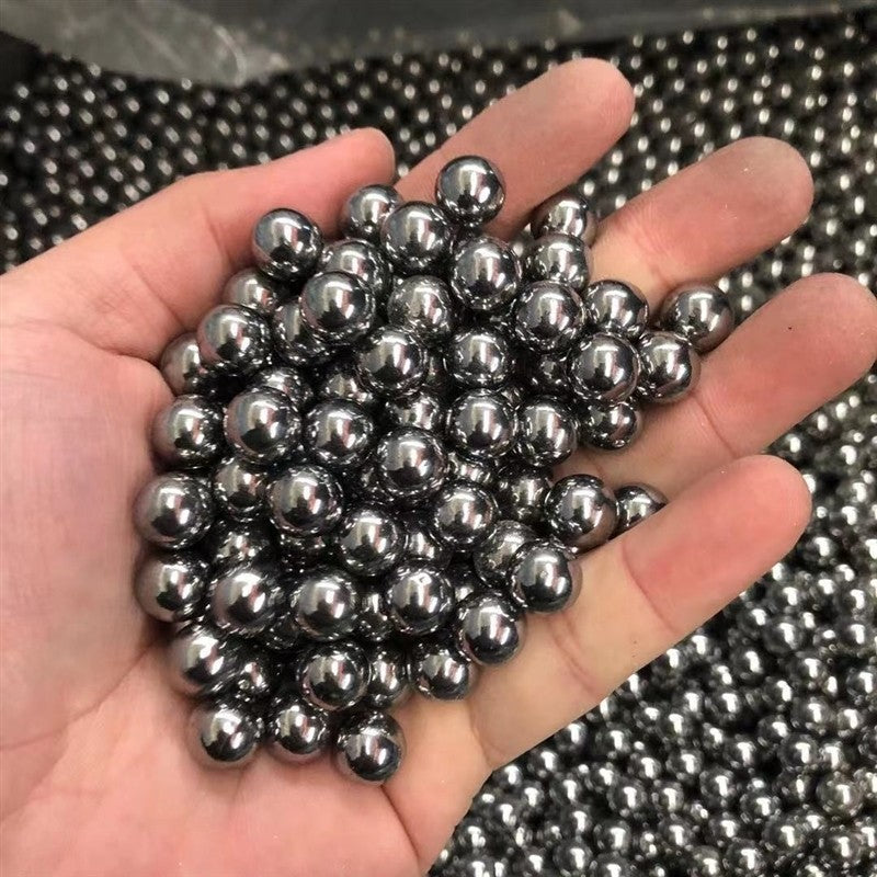 Retail packaging of HomeDIYer inch-sized bearing balls with material labeling