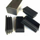 Square / Rectangle Plastic Black Blanking End Cap Tube Pipe Insert Plug Bung