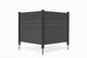 50 x 50 Inch Outdoor Metal Privacy Screen 2 Panel Set — AC Fence, Trash Can Enclosure, Black