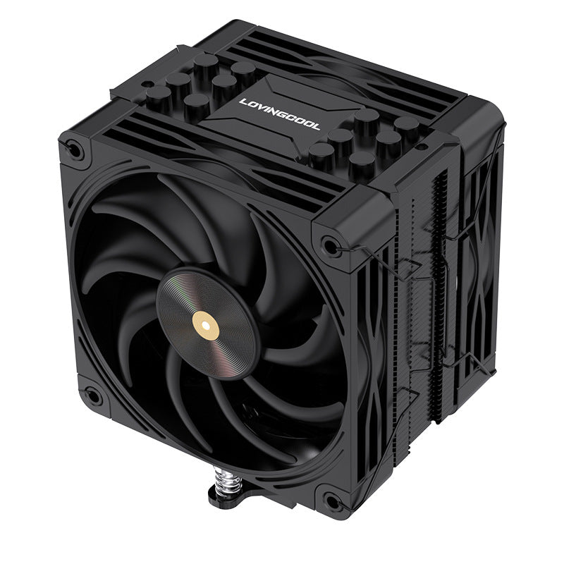 LC-K6000 Tower CPU Cooler — 6 Copper Heatpipes, PWM Fan, Intel & AMD, Single or Dual Fan