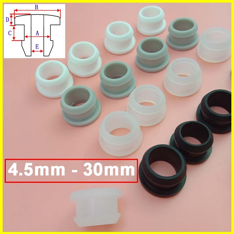 Wiring Grommets Silicone Rubber Grommet Open Plug Hole Bung Bungs 15mm to 30mm