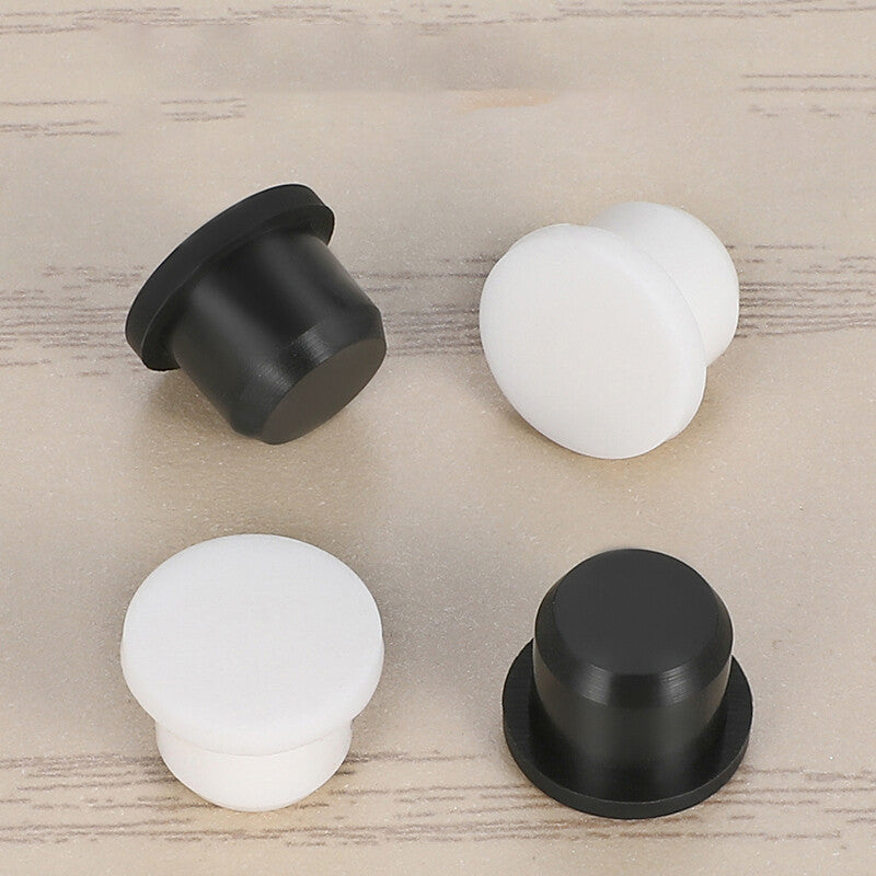 White Silicone Rubber Hole Plug Blanking End Cap Inserts Bung Solid Plugs 2.7mm~14mm