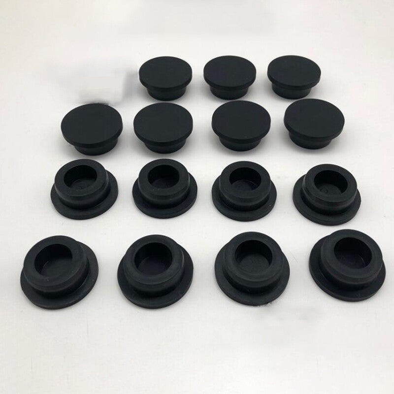 Assorted Sizes of Round Silicone Rubber Hole Plugs (15.5~201.5mm) in Set