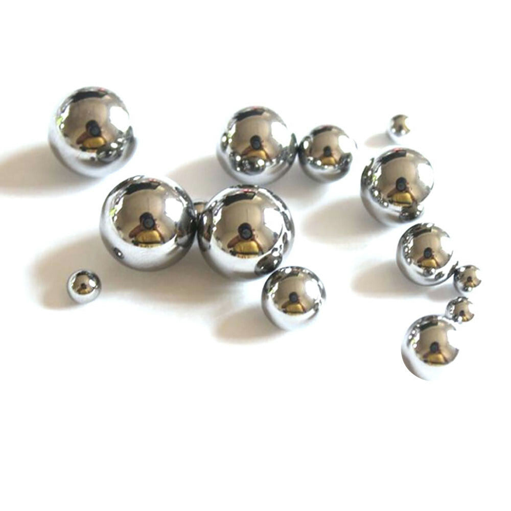 Shiny polished aluminium ball beads—solid construction, 0.5-12mm diameters for hobby making