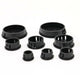 Round Plastic Black/White Blanking End Caps Tube Pipe Inserts Plug Bung 6mm~30mm Nylon Material
