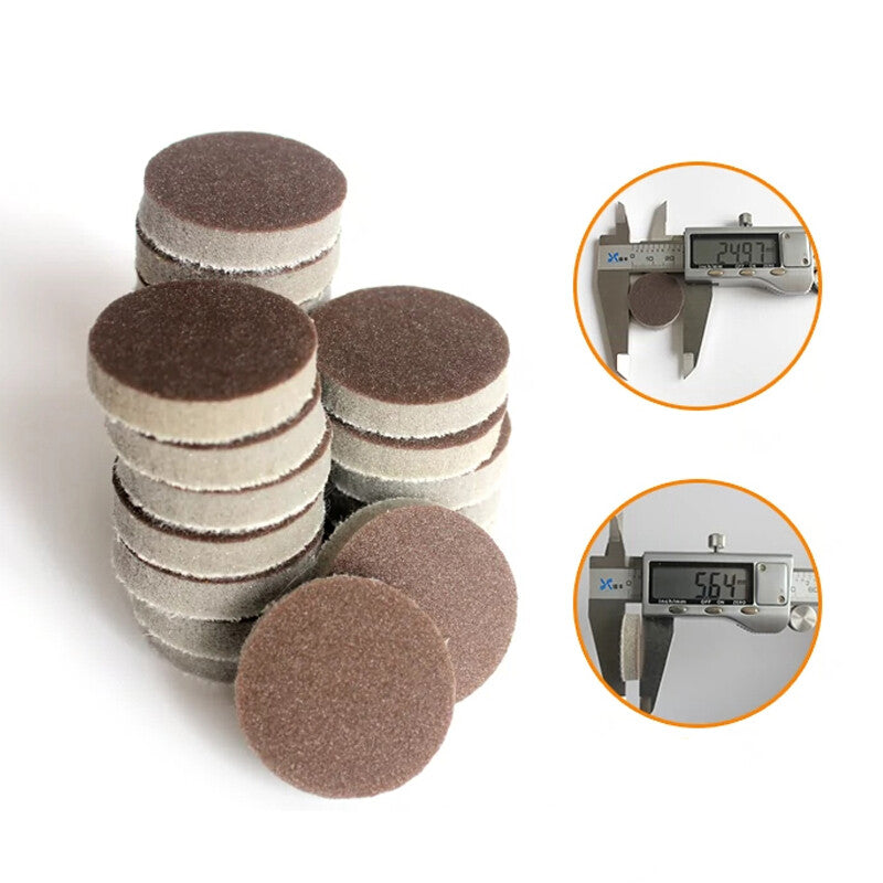 1" 25mm Sponge Red Sandpaper Wet And Dry Sanding Discs Foam Block 300-2000 Grit