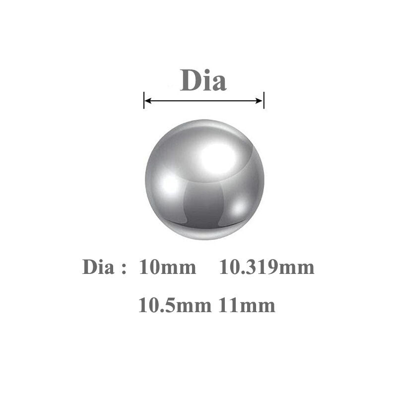 Stainless steel balls installed in corrosion-resistant bearing assembly