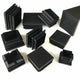 19-100mm Black Square Plastic Blanking End Cap Caps Tube Pipe Inserts Plug Bungs