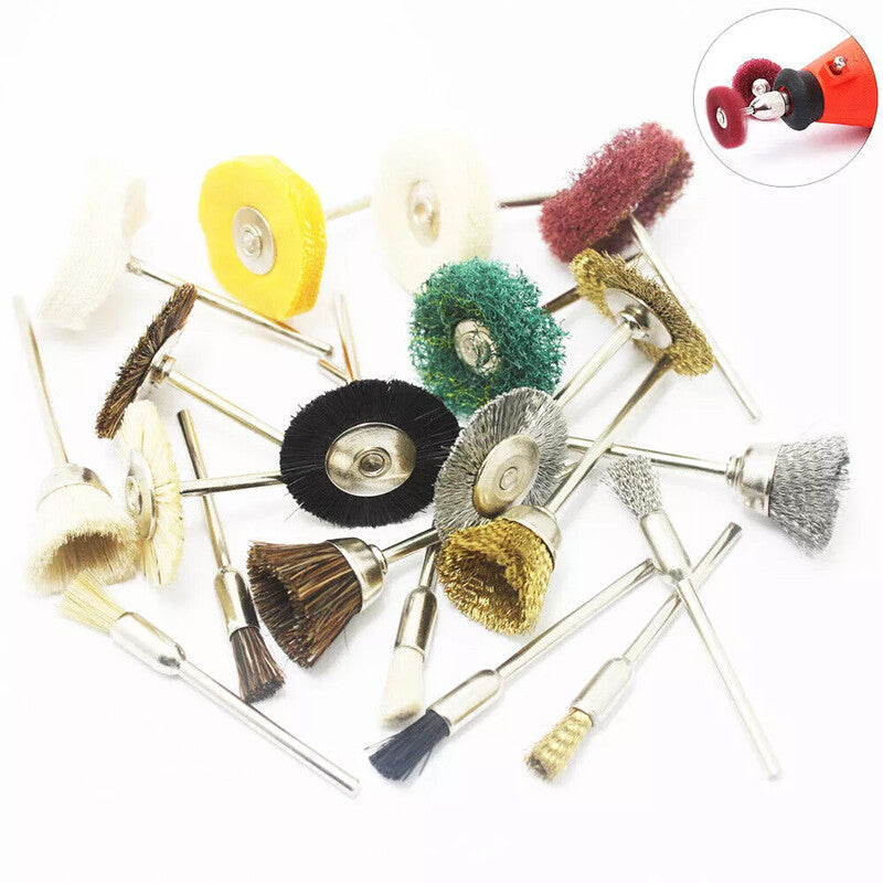 2.35mm Shank Polishing Buffing Wheel Brush Pad For Grinder Drill Bit Rotary Tool