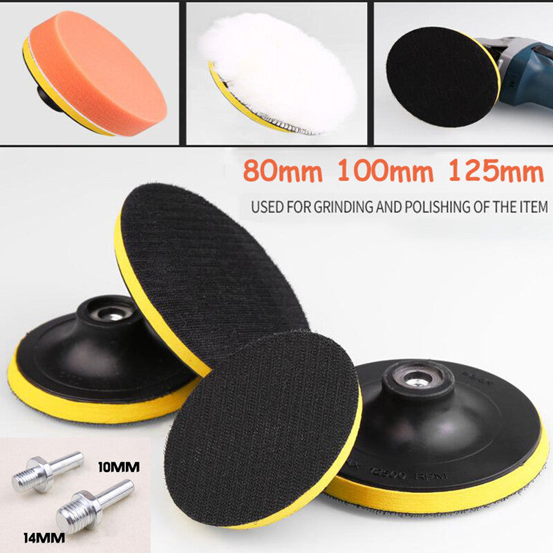 80mm-125mm Backing Pad Hook & Loop M10 M14 for Angle Grinder Sander Sanding Disc