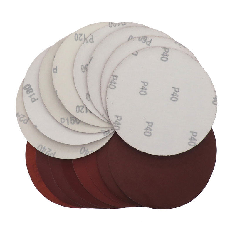Flat-laid 75mm Dry Sanding Hook Loop Discs - 40-2000 Grit Polishing Sandpaper (HomeDIYer)