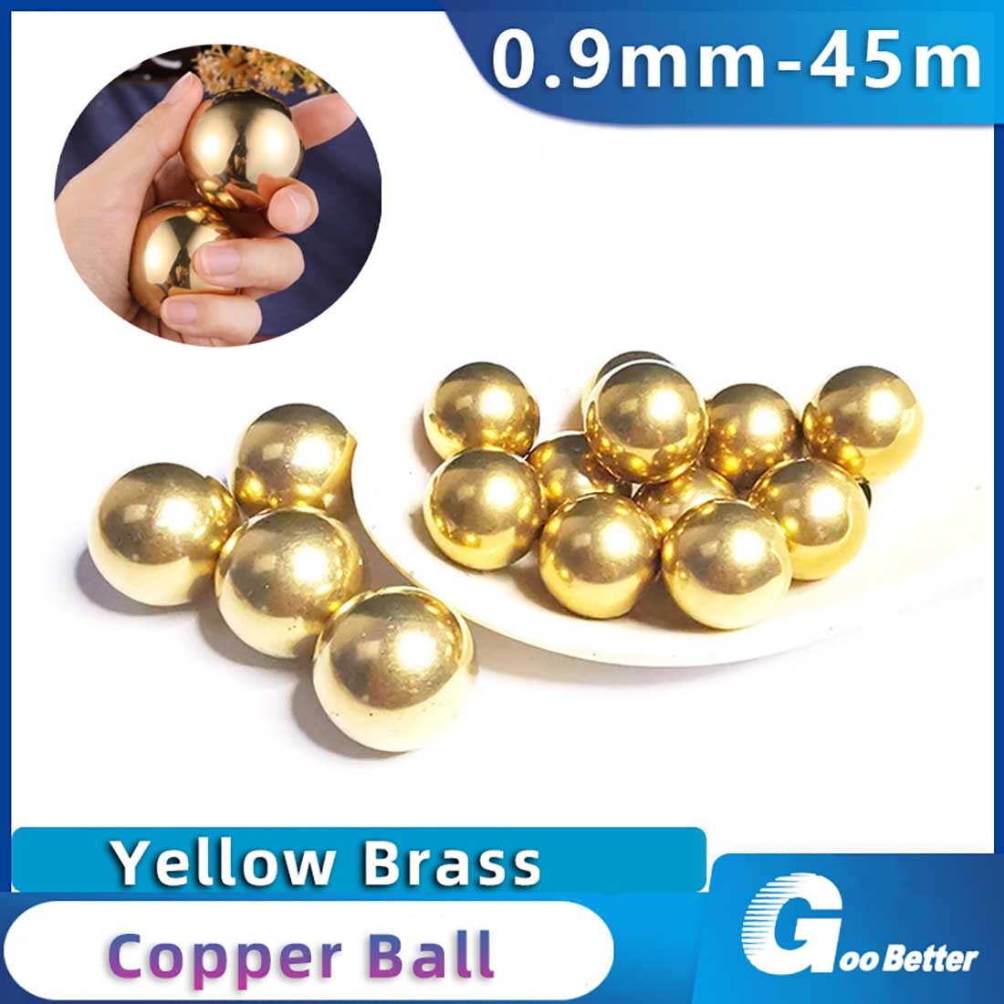 5.5mm-45mm Copper Ball Solid Brass Industrial Precision Bearing Used for Valve