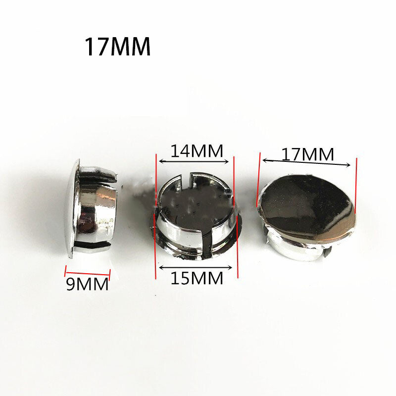 Round Plastic Blanking End Caps Tube Pipe Inserts Plating Hole Plug Dia 15~25mm