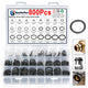800pcs Nitrilerubber O Ring Seal Kit 6mm-28mm Seals For Water, Oil And Gas Pipes