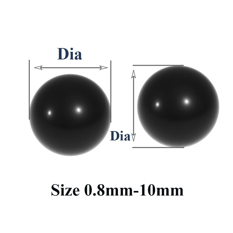 Macro detail of the smooth, self-lubricating surface of a 7mm Si3N4 ball