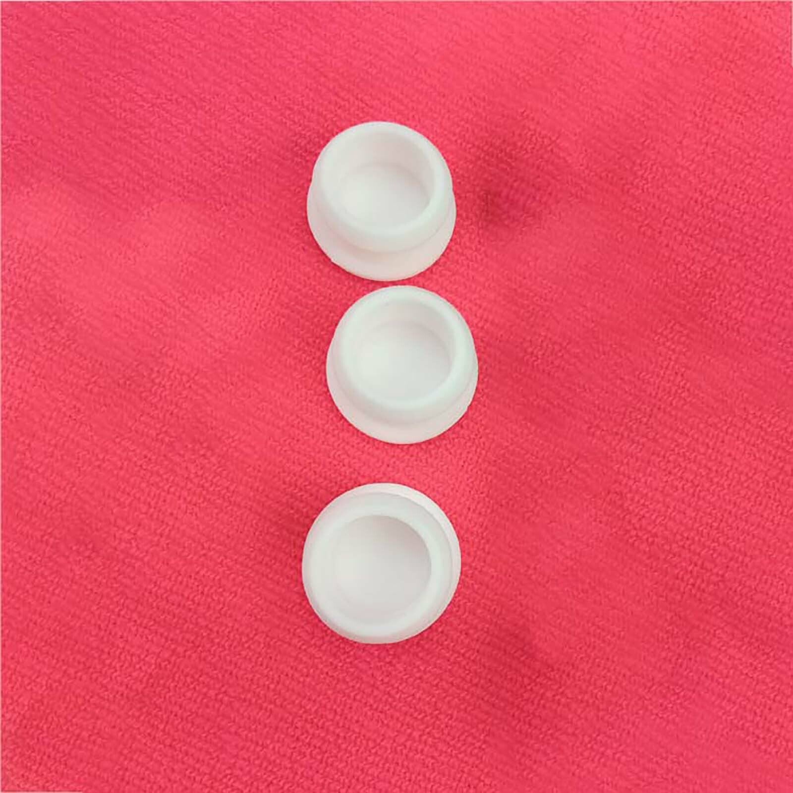 White Snap-on Hole Plug Silicone Blanking Seal Pipe Tube Insert Plug 5.5~50.6mm