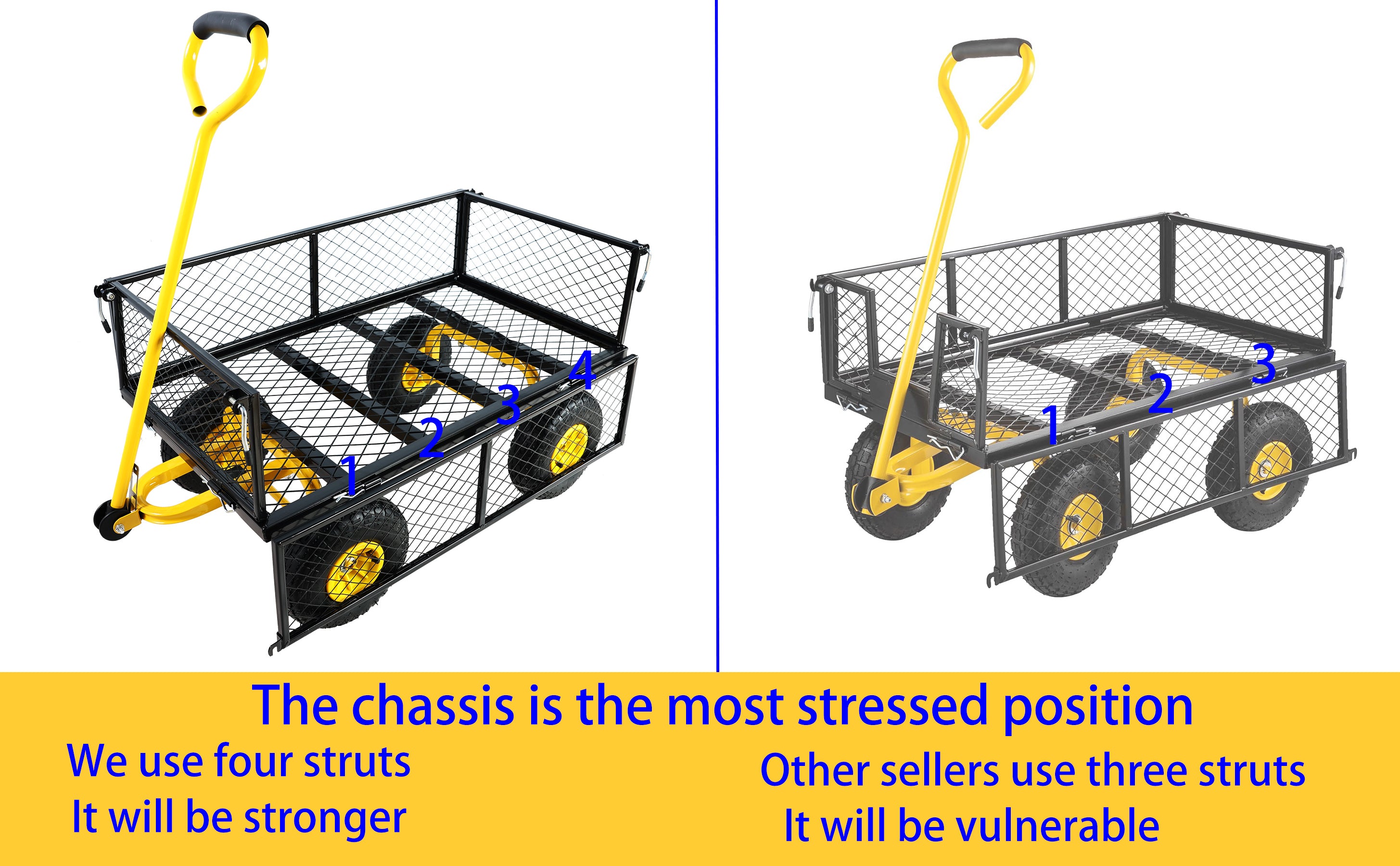 Wagon Cart Garden cart trucks make it easier to transport firewood