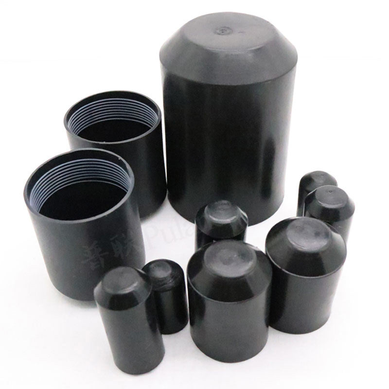 Black adhesive heat shrink end caps (2:1 ratio, 13mm-130mm) 35KV voltage for electrical cables
