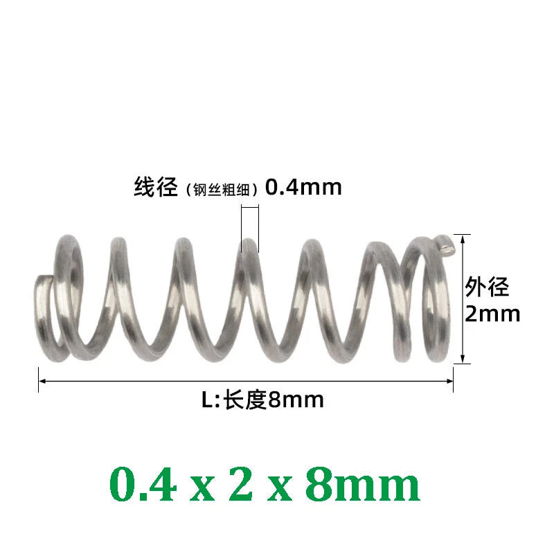 Compression Spring 0.2-0.5mm Wire Diameter Pressure Small Spring Stainless Steel