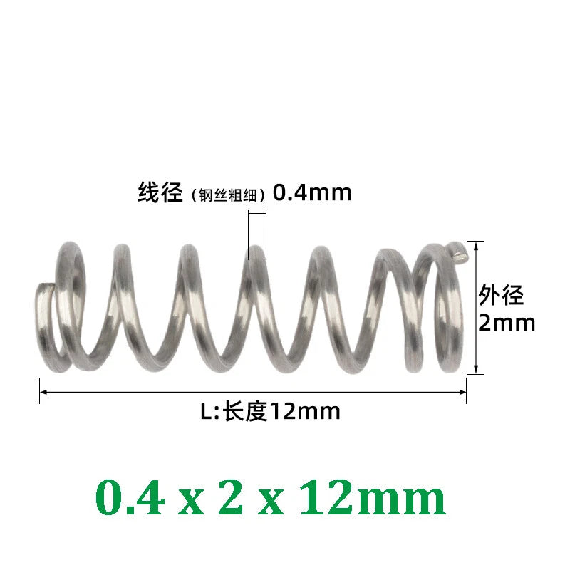 Compression Spring 0.2-0.5mm Wire Diameter Pressure Small Spring Stainless Steel