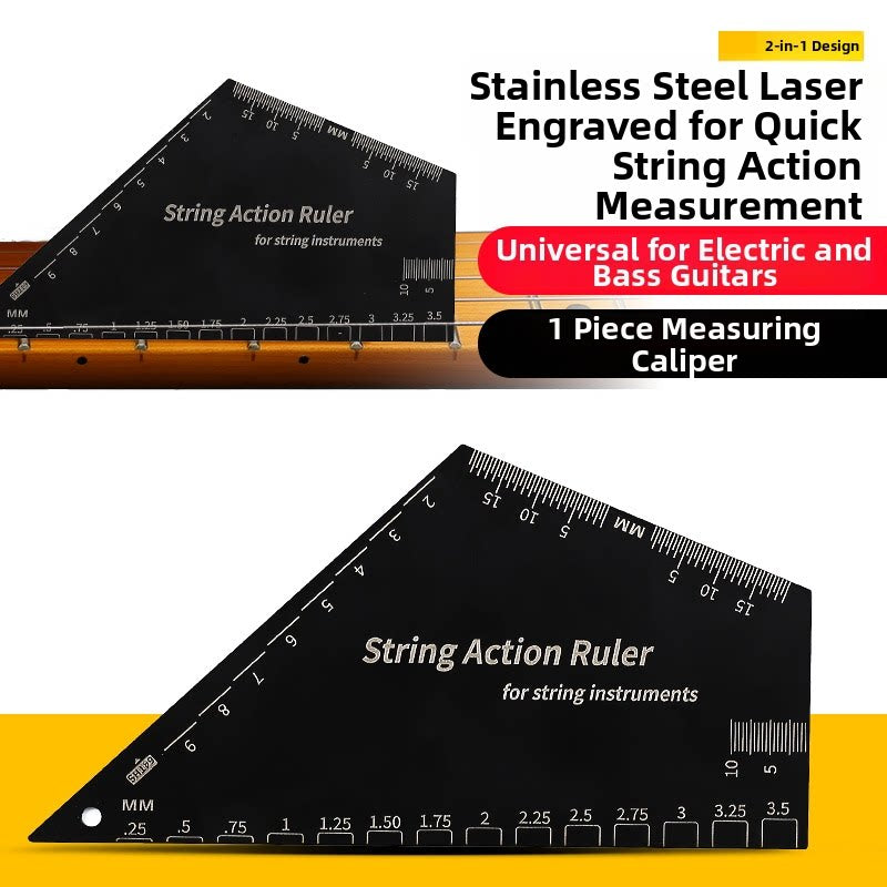 Guitar String Action Ruler Spacing Gauge Setup Tool 6 Styles