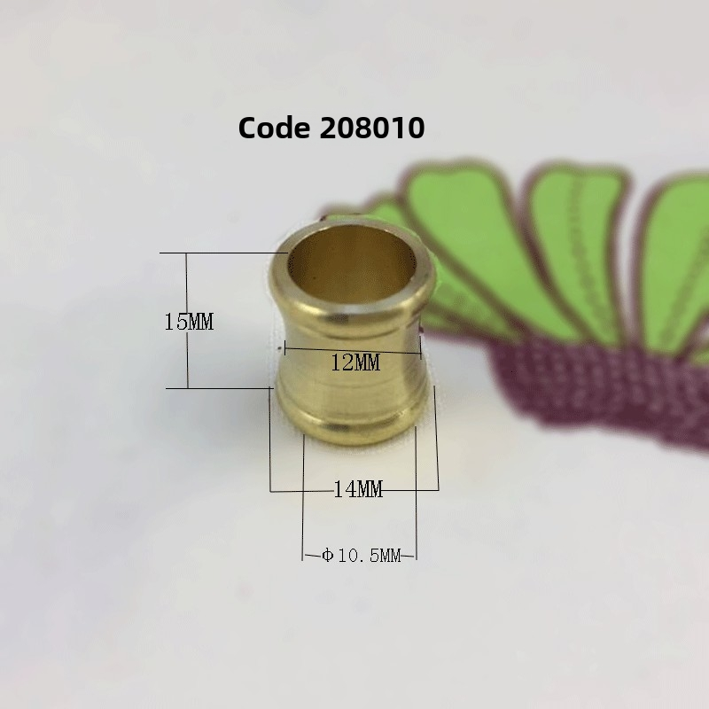 Solid Brass M10 I‑Connector with T‑Washer – 208 Brass Lamp Hardware for Pendant Lights & Fixtures