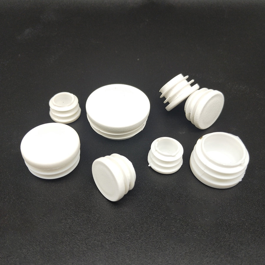 16-101mm White Round Plastic Blanking End Cap Caps