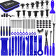 238 Pcs Trim Removal Tool Kit, Car Pry Tool Kit Door Panel/Radio/Stereo/Terminal Removal Tool Set, Auto Clip Pliers Fastener Remover Panel Removal Tool Kit, Pry Tool Set with Storage Bag