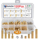 120Pcs M3 Male Female Brass Hex Column Standoff Spacer PCB Board Screw Nut Kit