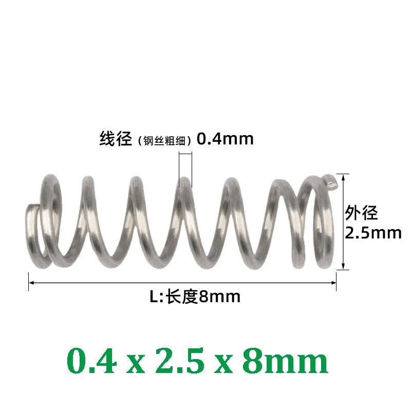 Compression Spring 0.2-0.5mm Wire Diameter Pressure Small Spring Stainless Steel